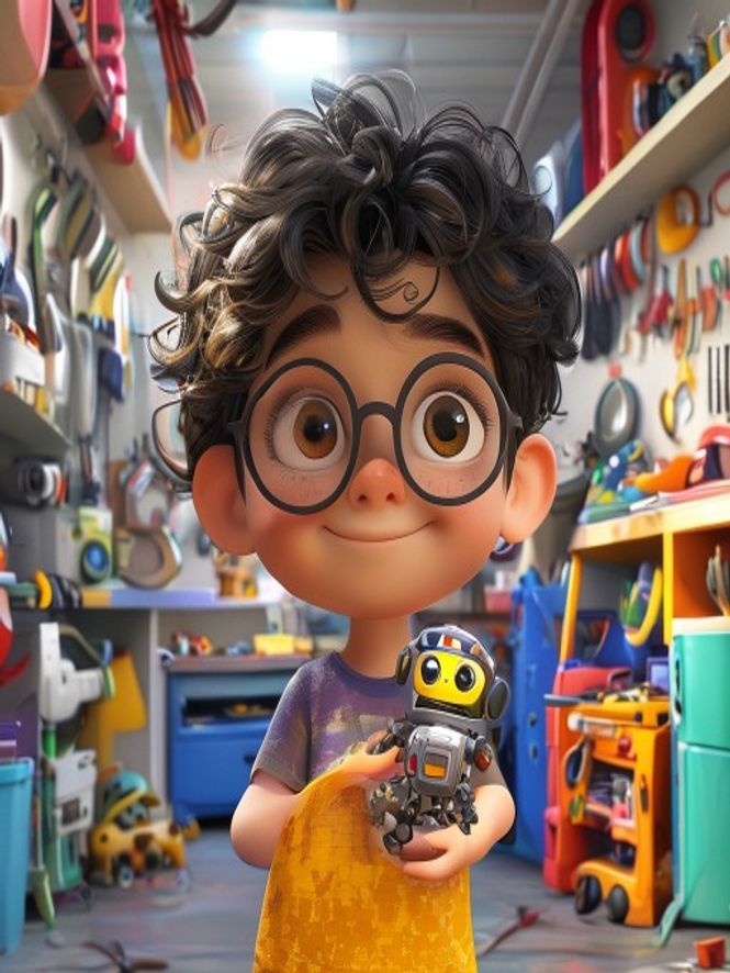 Aziz and the Little Robot